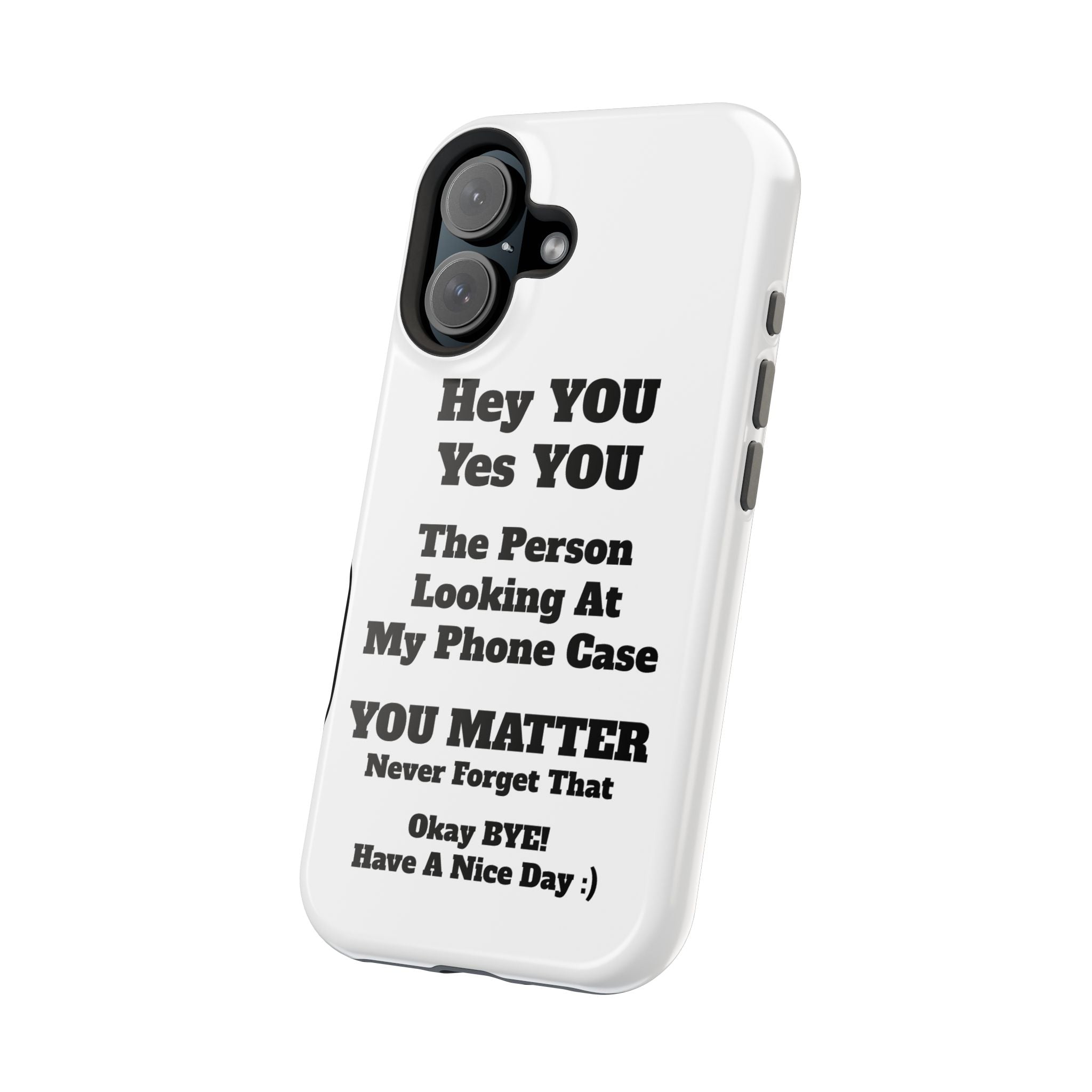 Affirmation iPhone Case — 'You Matter' Motivational Impact-Resistant Case