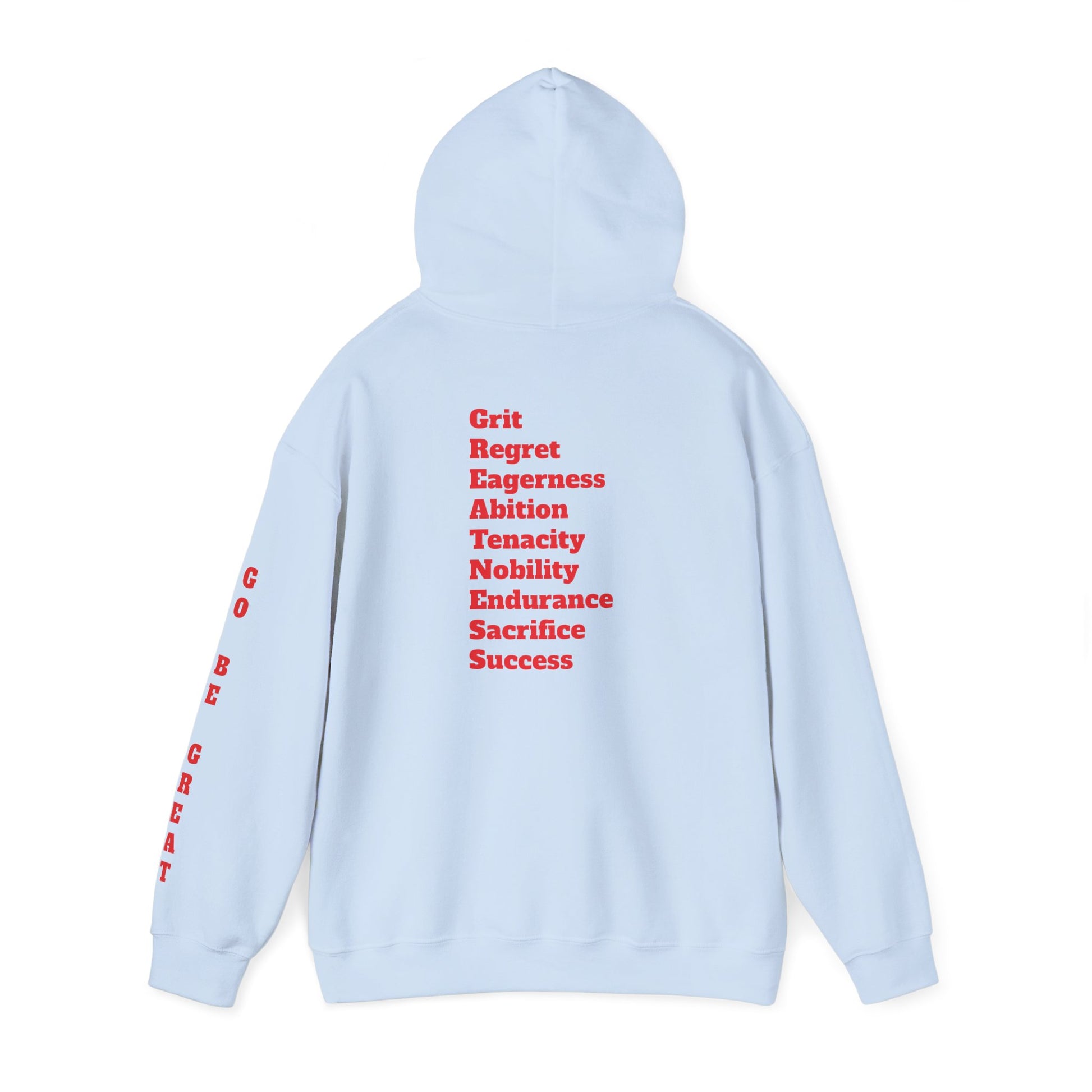 GREATNESS Heavyweight Motivational Hoodie with Engraved Mantra