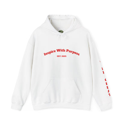 GREATNESS Heavyweight Motivational Hoodie with Engraved Mantra - InspireWithPurpose