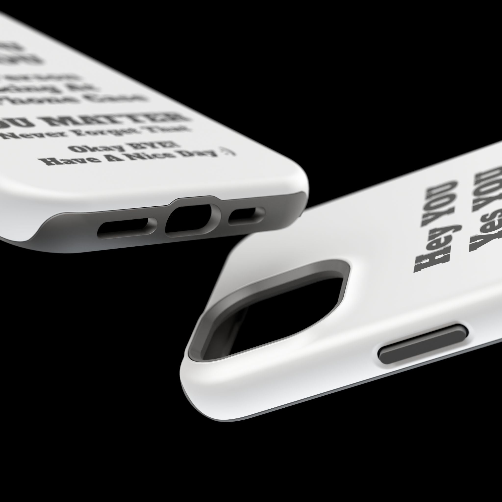 Affirmation iPhone Case — 'You Matter' Motivational Impact-Resistant Case