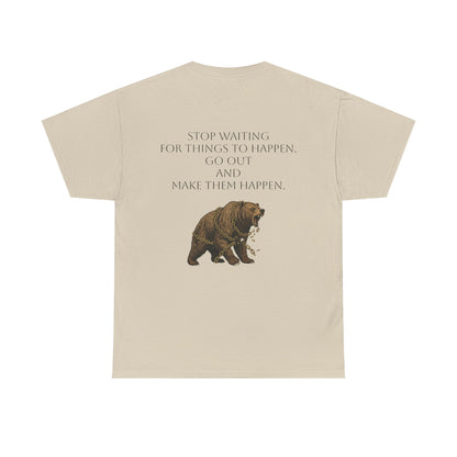 Purposeful Adventure Bear Tee - Vintage Inspired Cotton Comfort - InspireWithPurpose