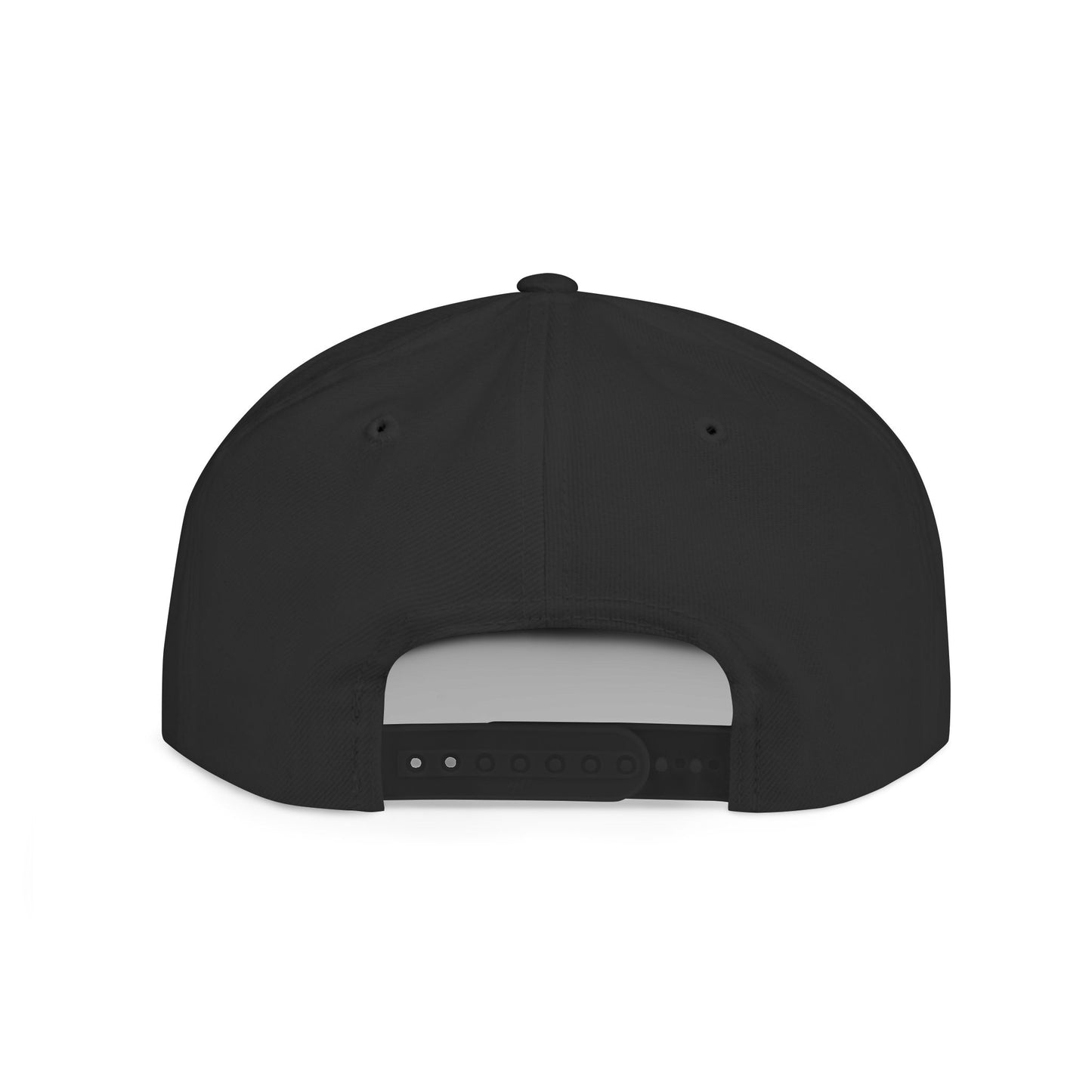 Flat Bill Snapback Hat — "Inspire With Purpose" Embroidered White Baseball Cap