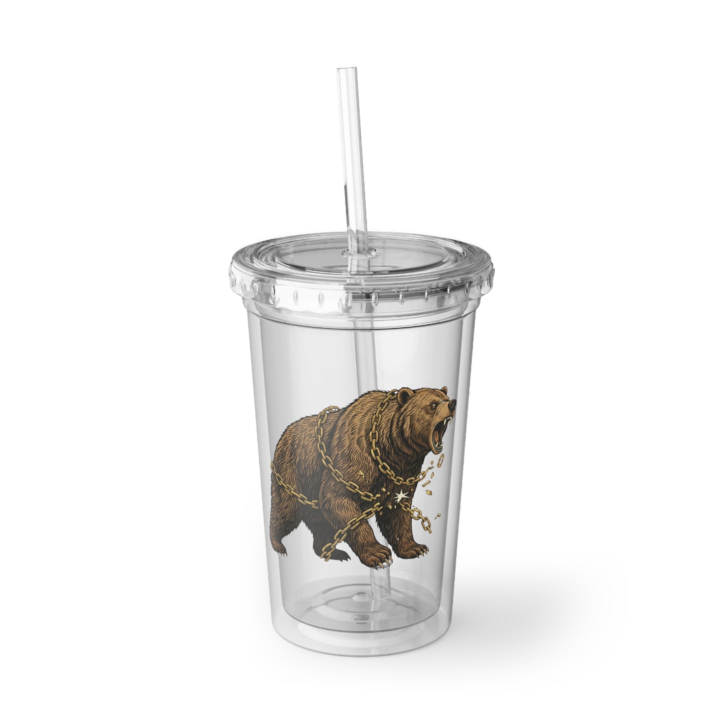 Bear Encounter Insulated Adventure Tumbler - 16oz BPA-Free - InspireWithPurpose