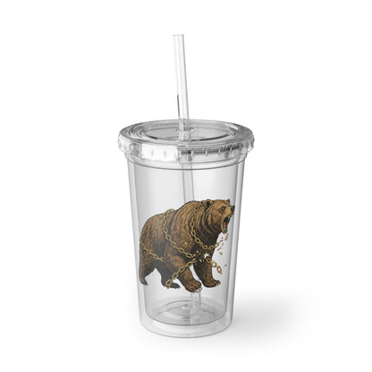 Bear Encounter Insulated Adventure Tumbler - 16oz BPA-Free - InspireWithPurpose
