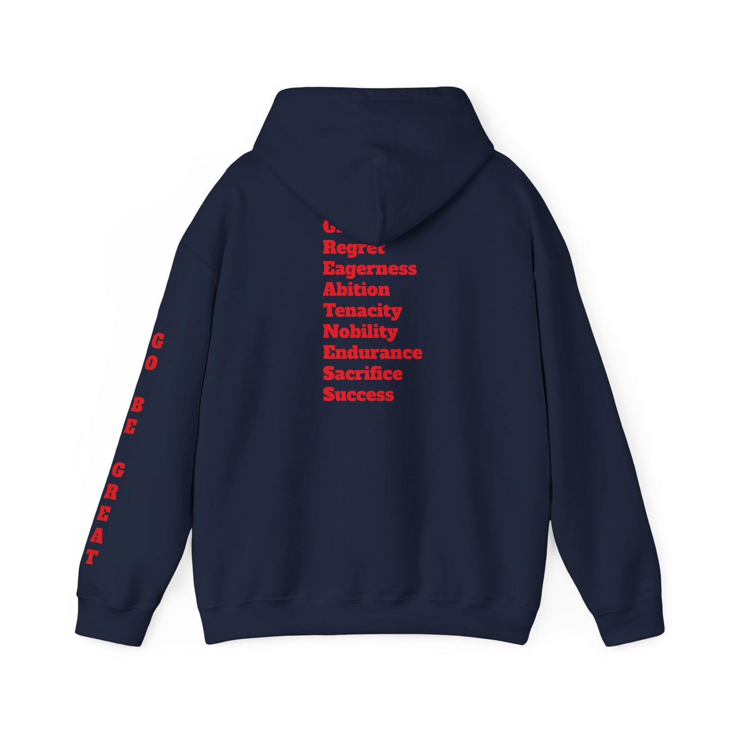 GREATNESS Heavyweight Motivational Hoodie with Engraved Mantra