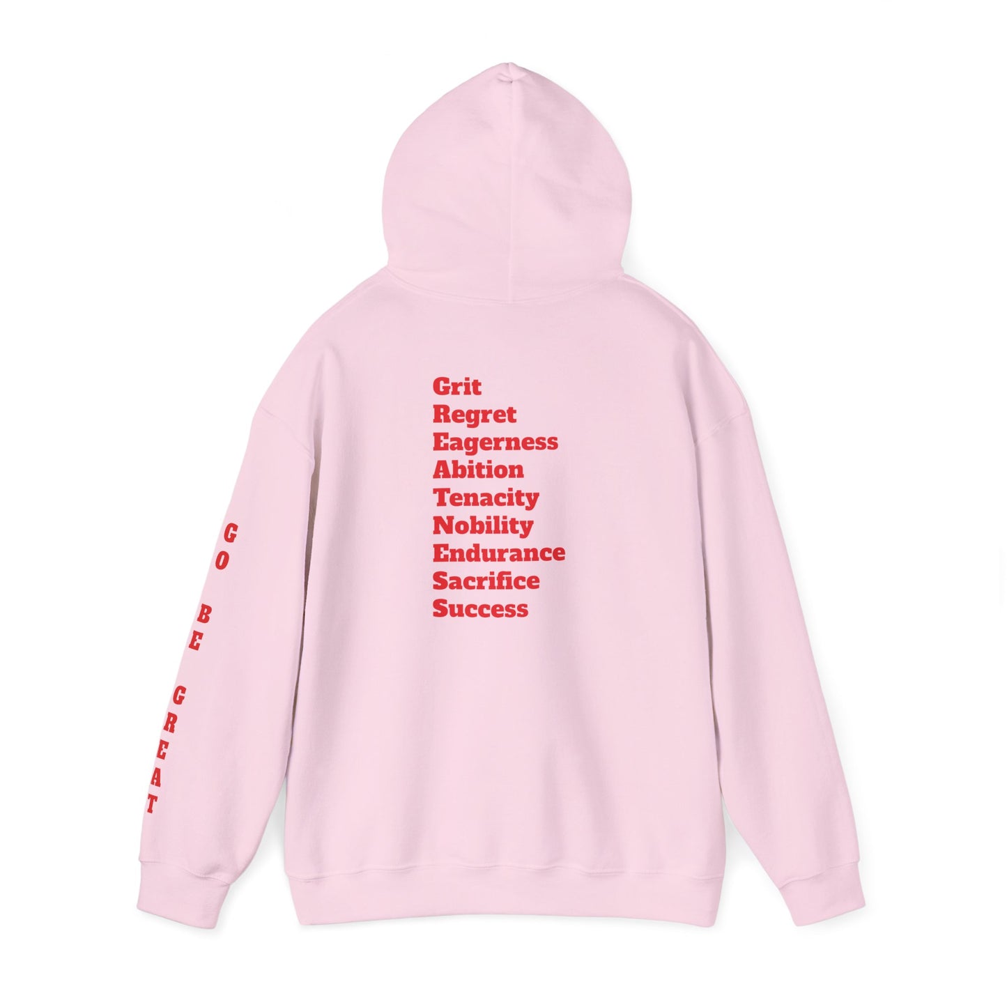 GREATNESS Heavyweight Motivational Hoodie with Engraved Mantra