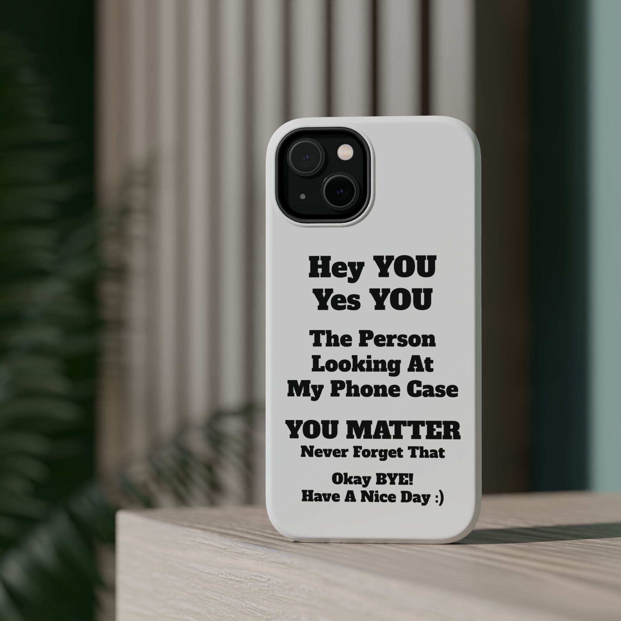 Affirmation iPhone Case — 'You Matter' Motivational Impact-Resistant Case