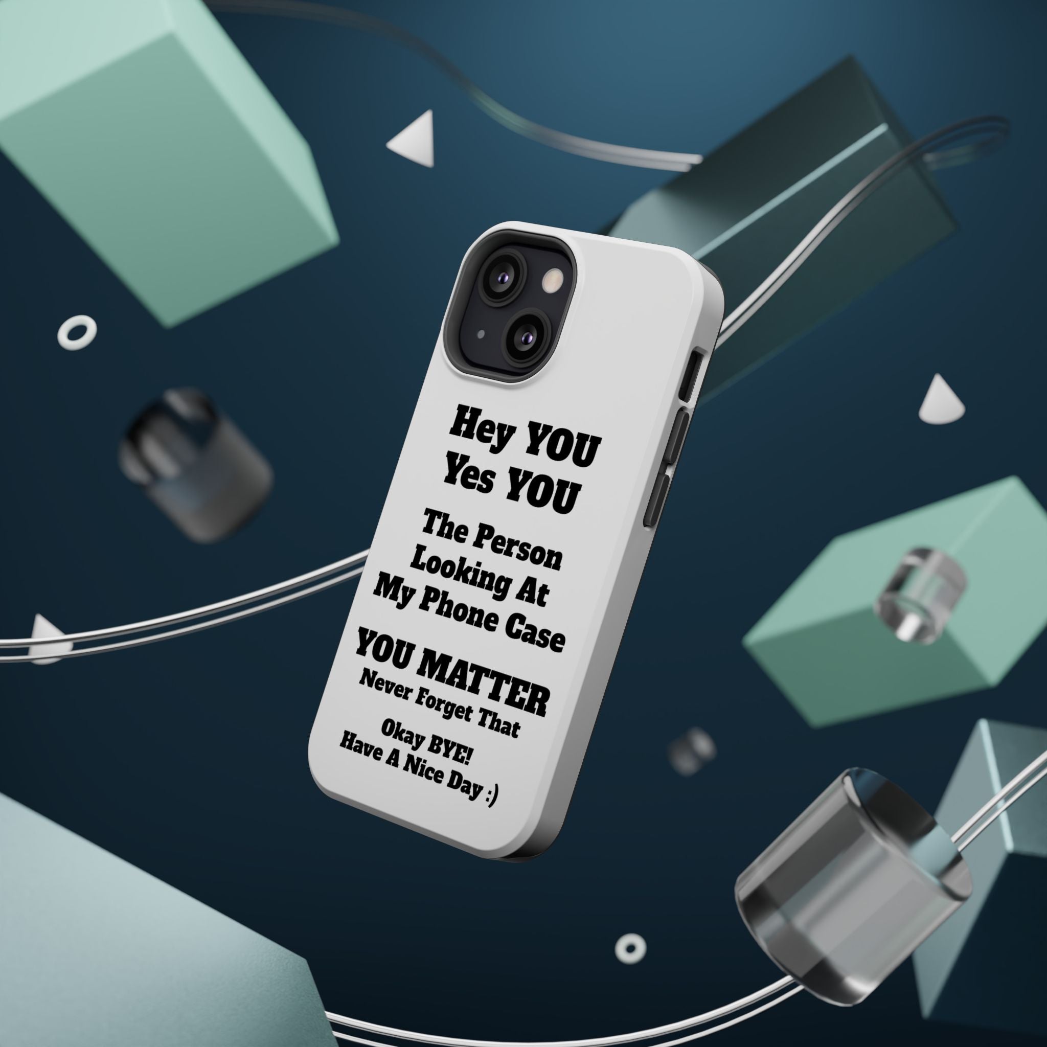 Affirmation iPhone Case — 'You Matter' Motivational Impact-Resistant Case