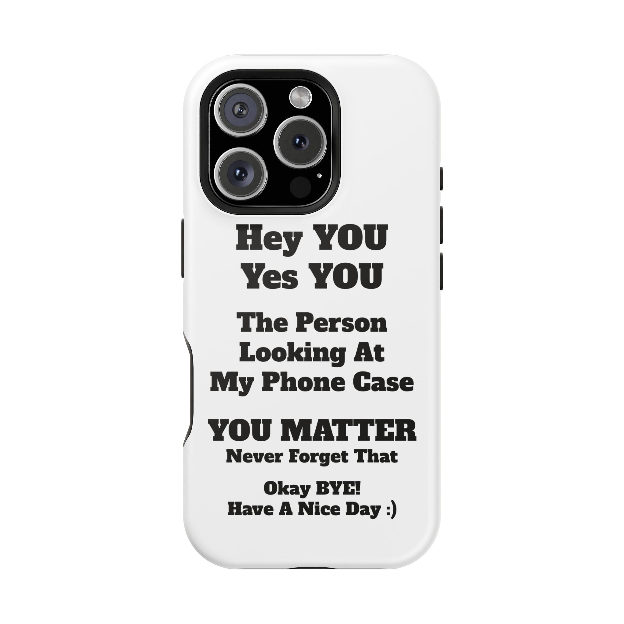 Affirmation iPhone Case — 'You Matter' Motivational Impact-Resistant Case - InspireWithPurpose
