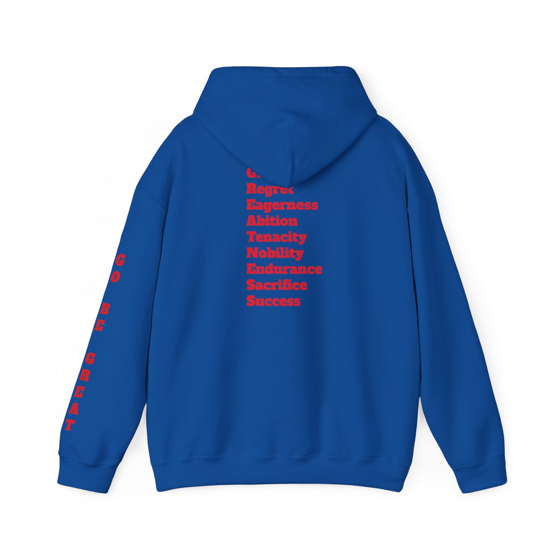 GREATNESS Heavyweight Motivational Hoodie with Engraved Mantra