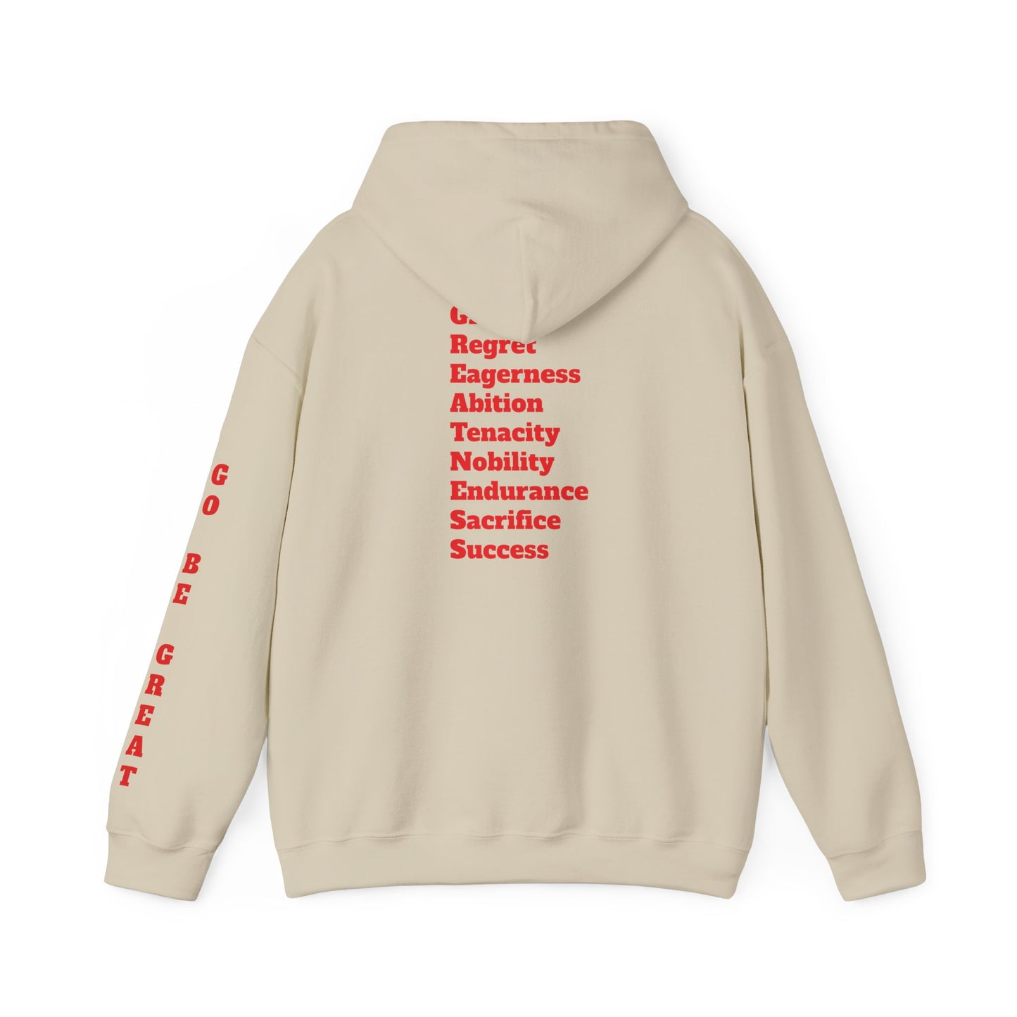 GREATNESS Heavyweight Motivational Hoodie with Engraved Mantra - InspireWithPurpose
