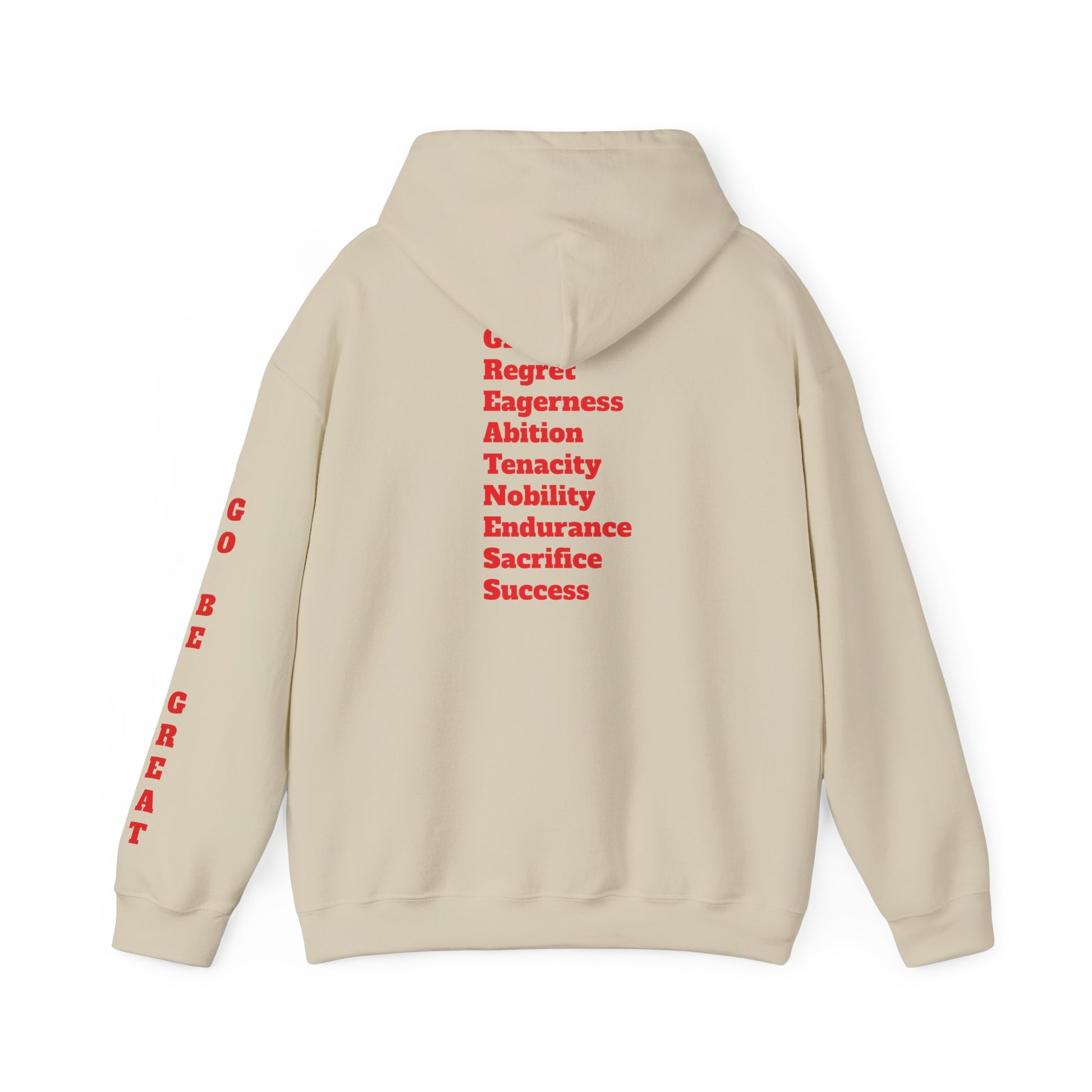 GREATNESS Heavyweight Motivational Hoodie with Engraved Mantra - InspireWithPurpose