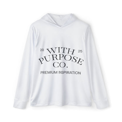 White Adventure Bear Hoodie: Lightweight, Breathable, UPF 50 Protection - InspireWithPurpose