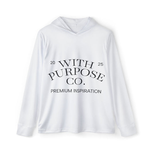 White Adventure Bear Hoodie: Lightweight, Breathable, UPF 50 Protection - InspireWithPurpose