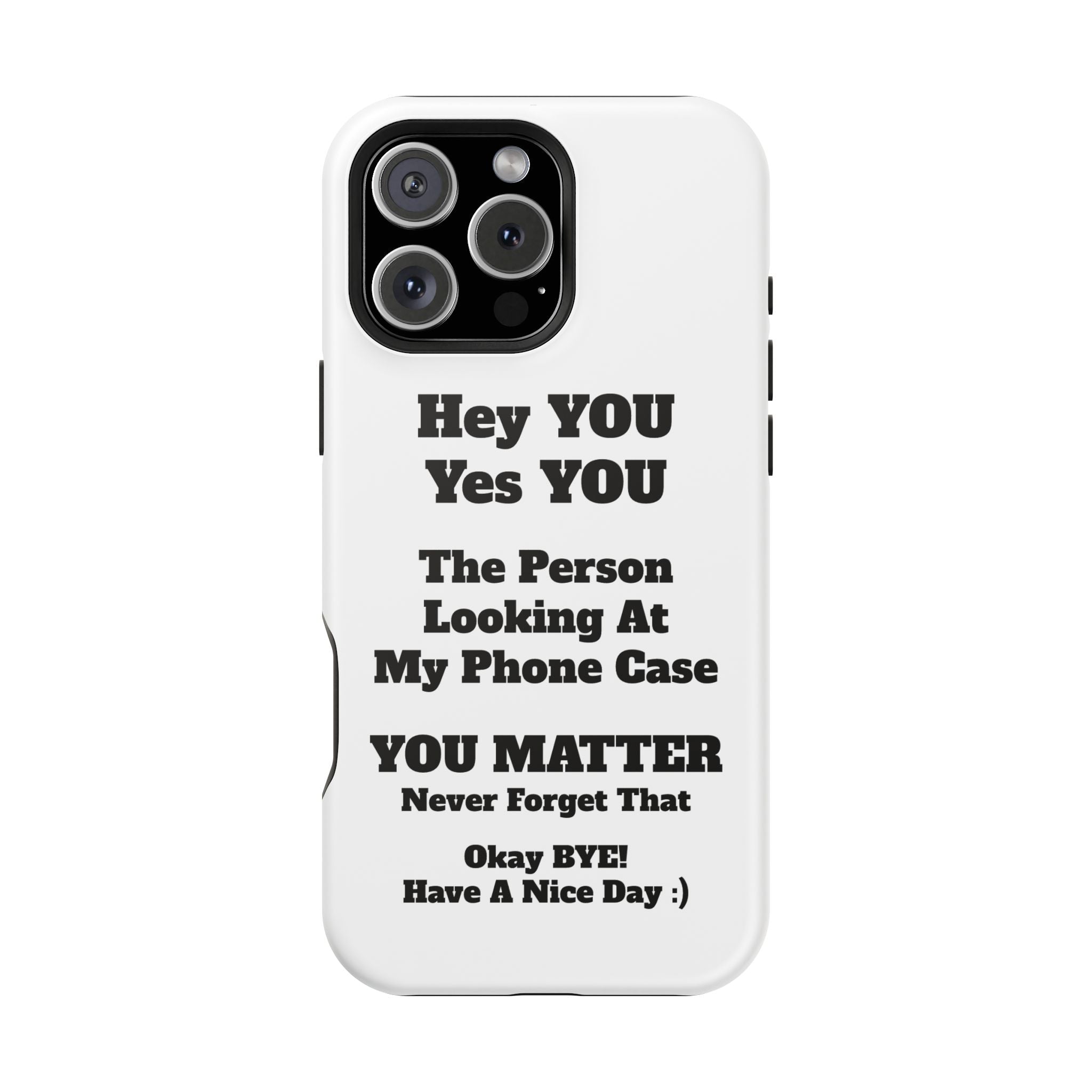 Affirmation iPhone Case — 'You Matter' Motivational Impact-Resistant Case