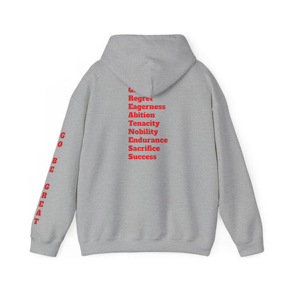 GREATNESS Heavyweight Motivational Hoodie with Engraved Mantra - InspireWithPurpose