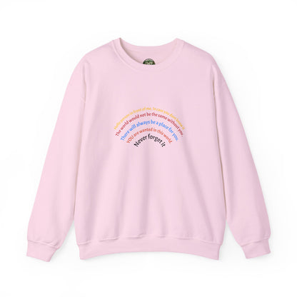Affirmation Crewneck Sweatshirt — Hello Person Infront of me - InspireWithPurpose