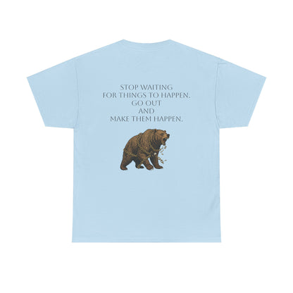 Purposeful Adventure Bear Tee - Vintage Inspired Cotton Comfort - InspireWithPurpose