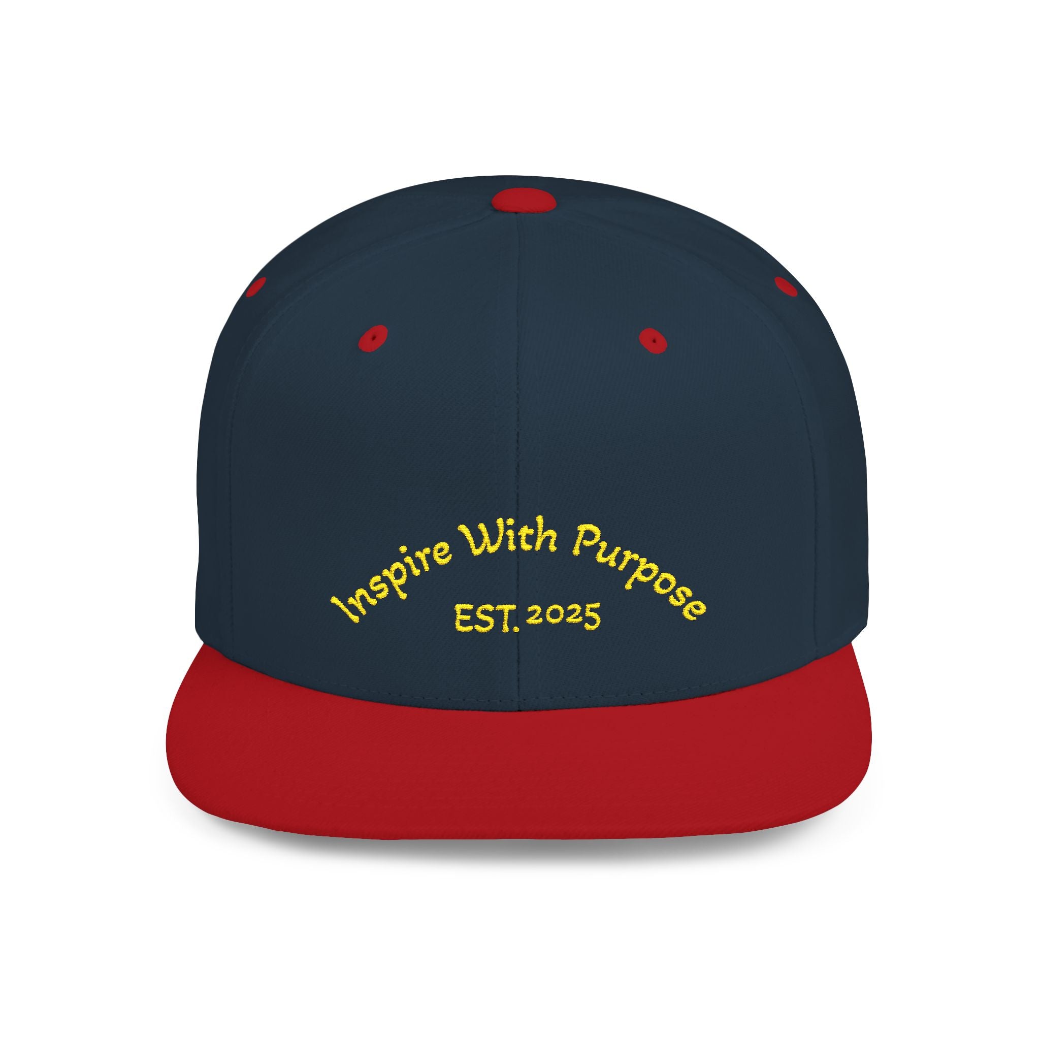 Flat Bill Snapback Hat — 
