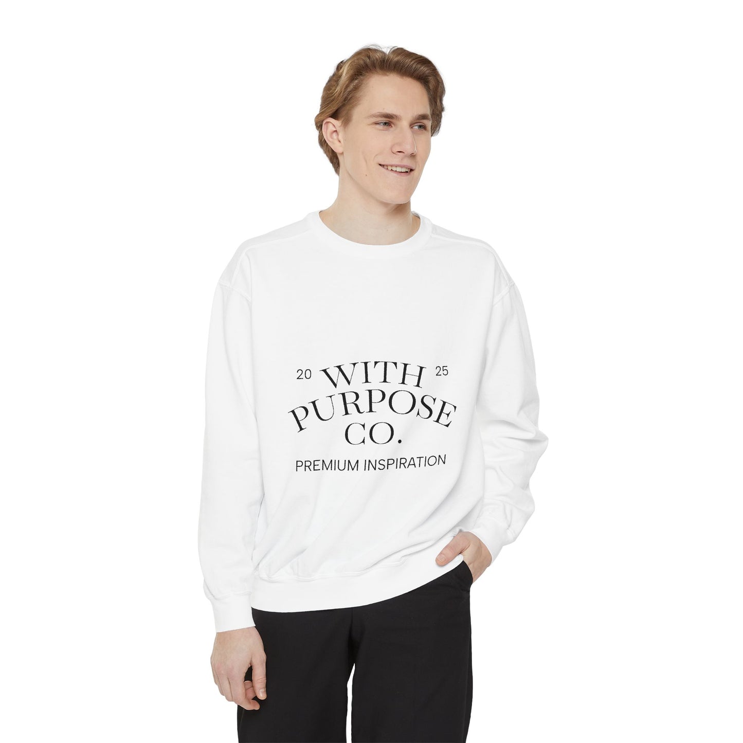 Embroidered Luxe Comfort Cotton-Blend Sweatshirt - InspireWithPurpose
