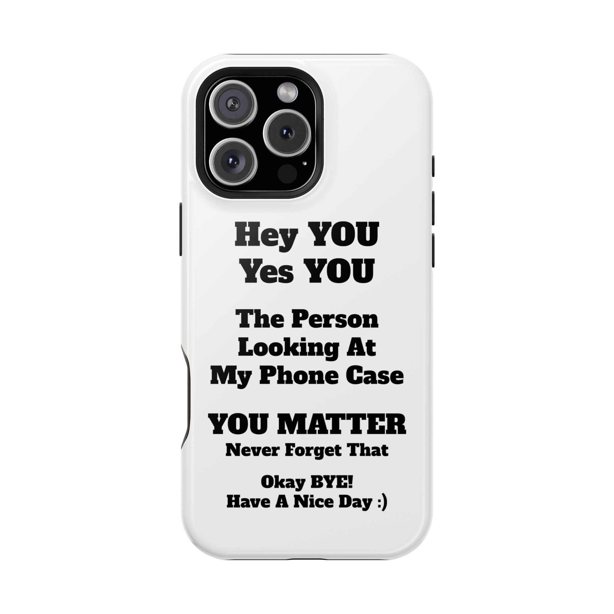 Affirmation iPhone Case — 'You Matter' Motivational Impact-Resistant Case