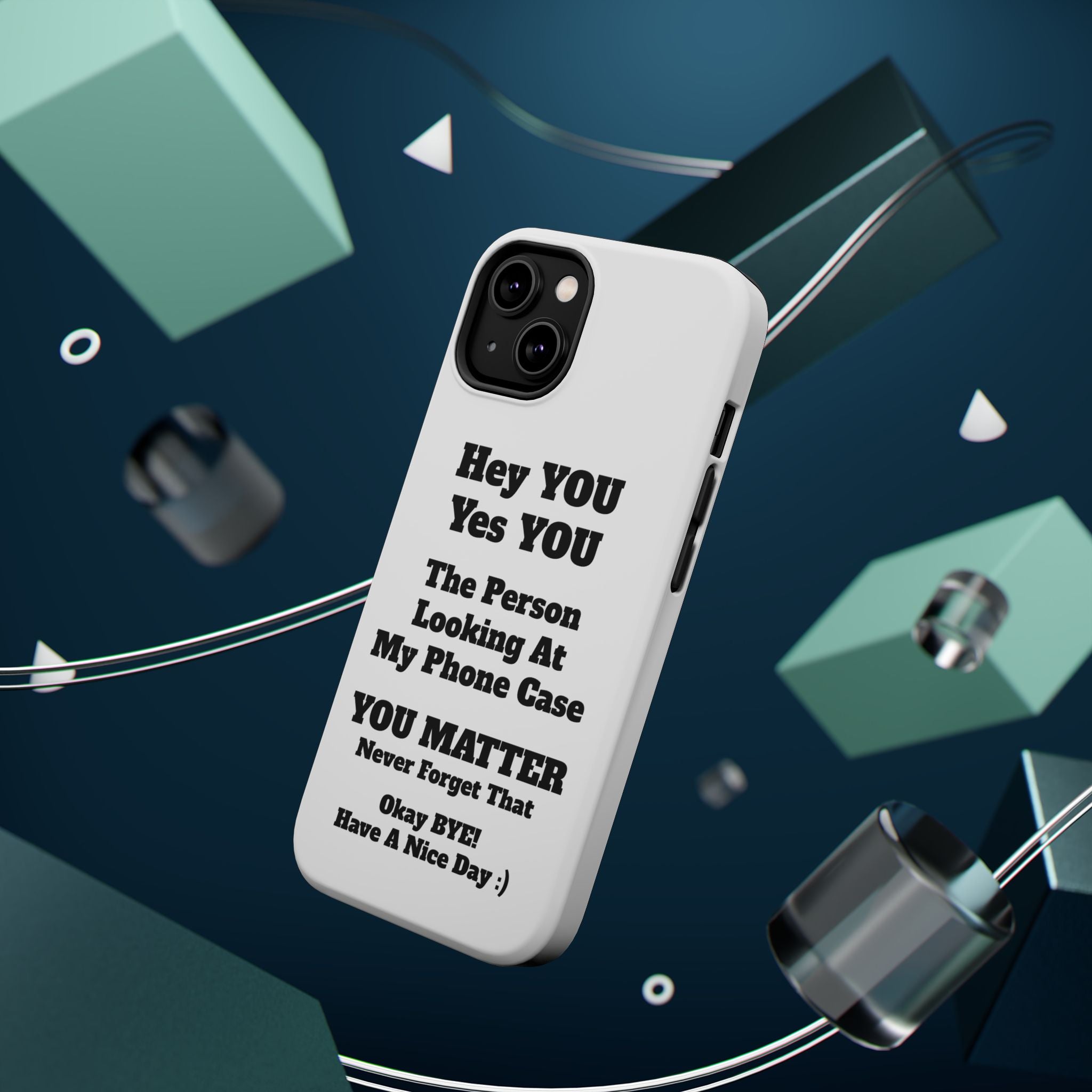 Affirmation iPhone Case — 'You Matter' Motivational Impact-Resistant Case