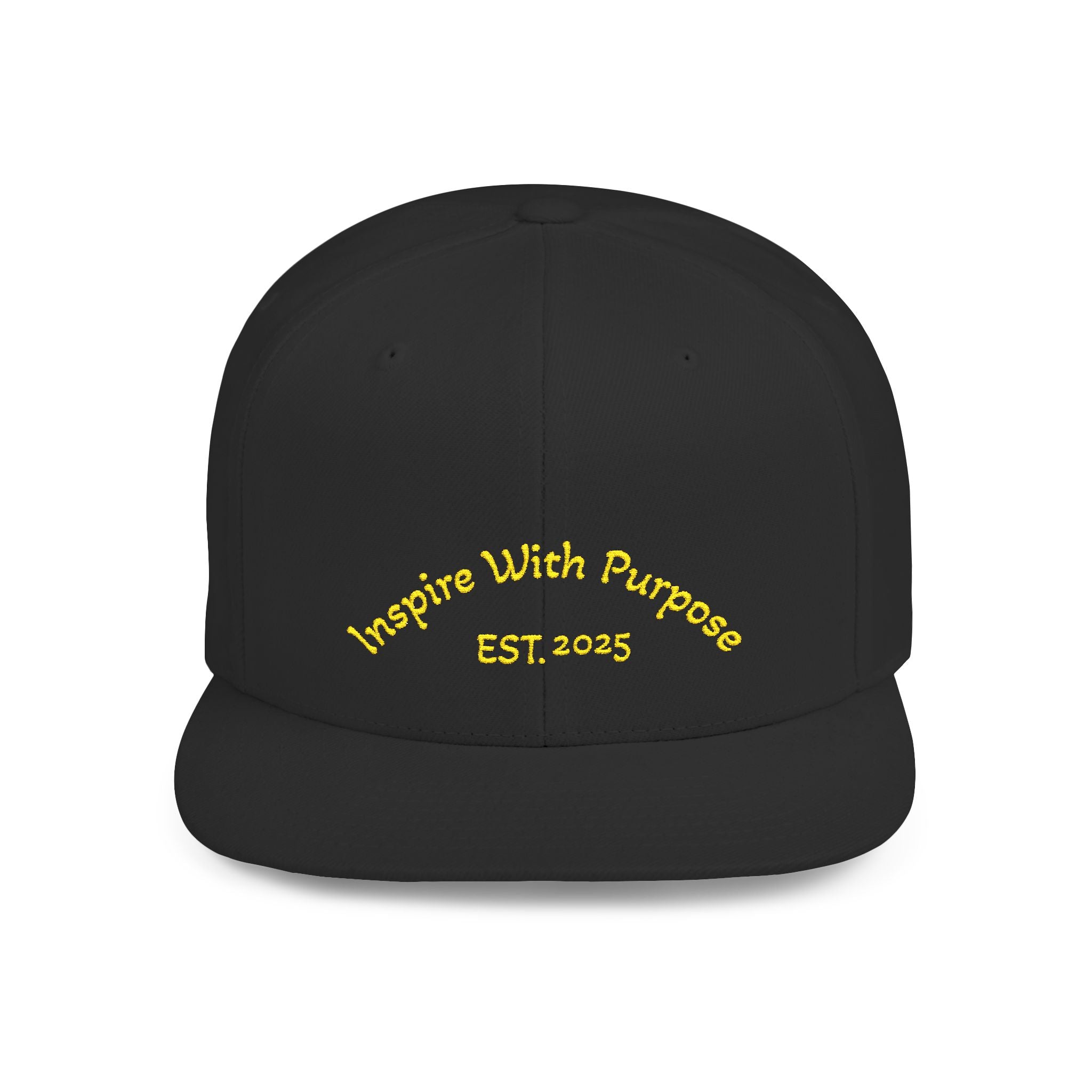 Flat Bill Snapback Hat — 