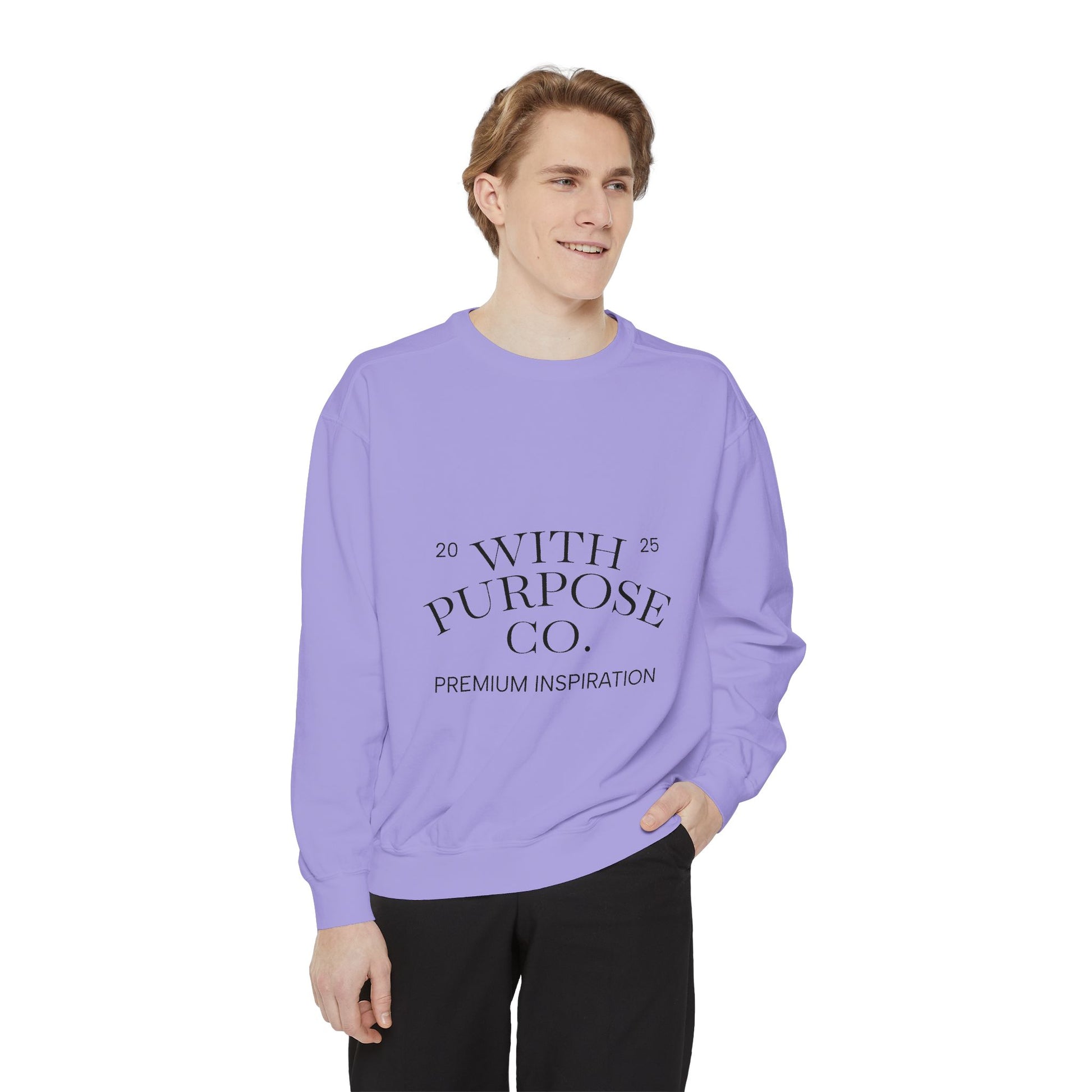 Cotton-Blend Sweatshirt- "Choose Positivity Instead of Negativity"