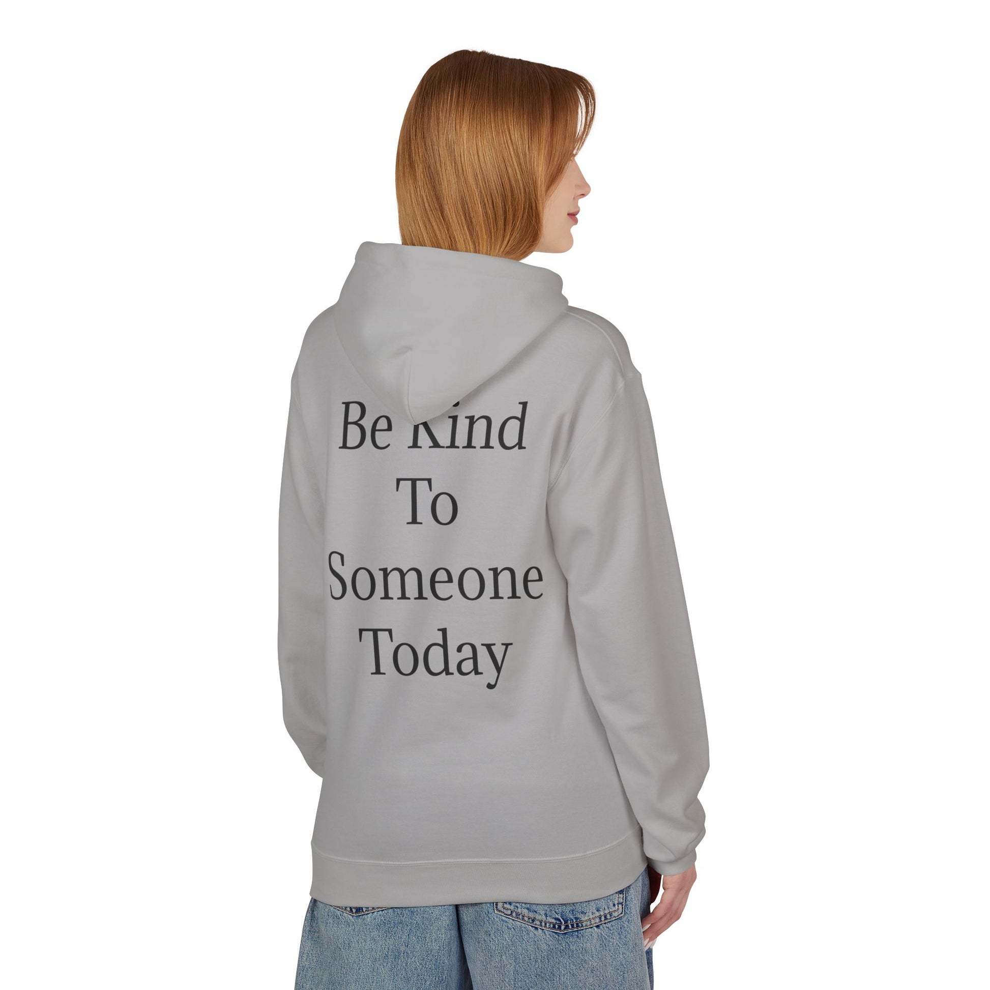 Kindness Comfort Classic: Eco-Friendly Midweight Fleece Hoodie - InspireWithPurpose