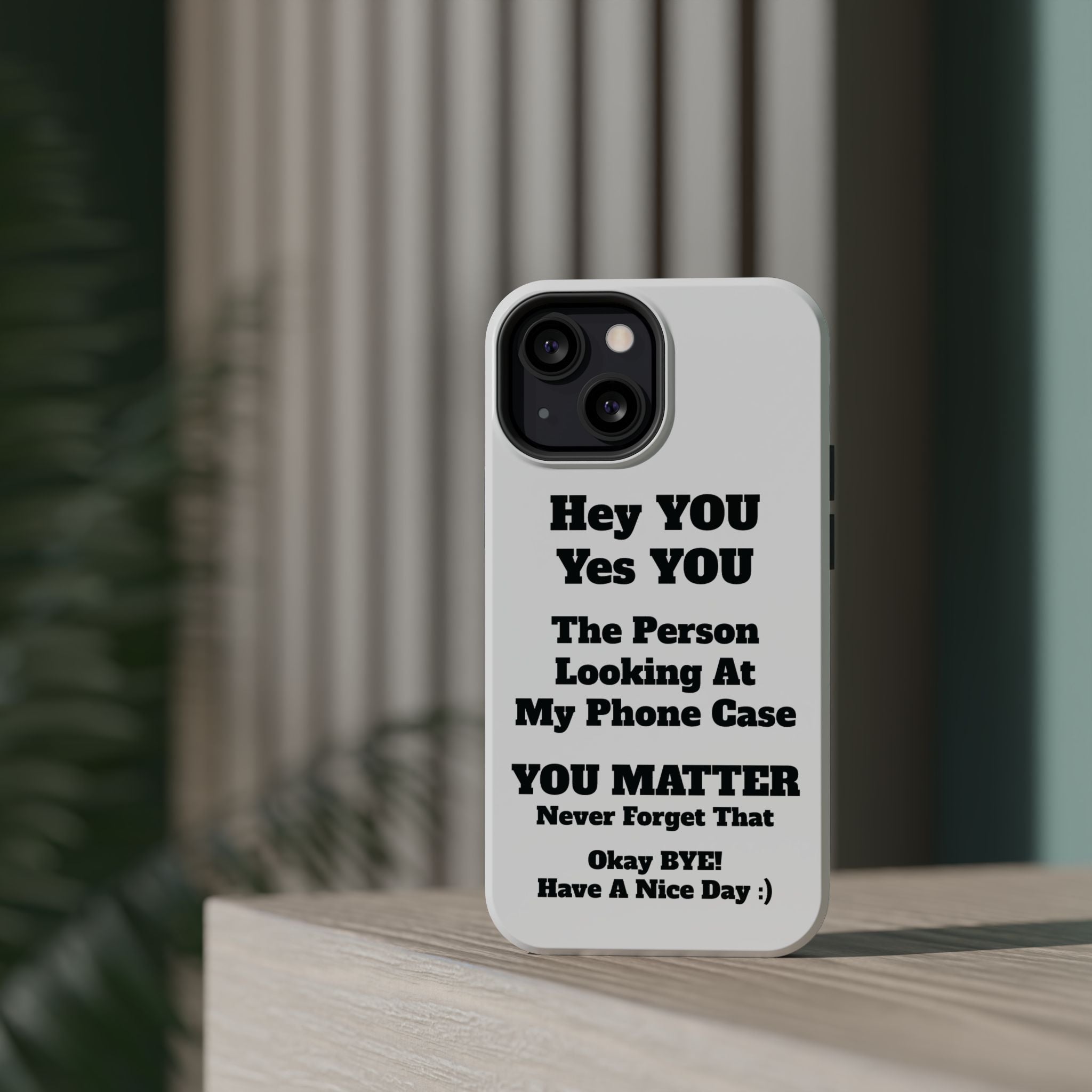 Affirmation iPhone Case — 'You Matter' Motivational Impact-Resistant Case