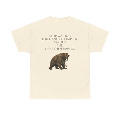 Purposeful Adventure Bear Tee - Vintage Inspired Cotton Comfort - InspireWithPurpose