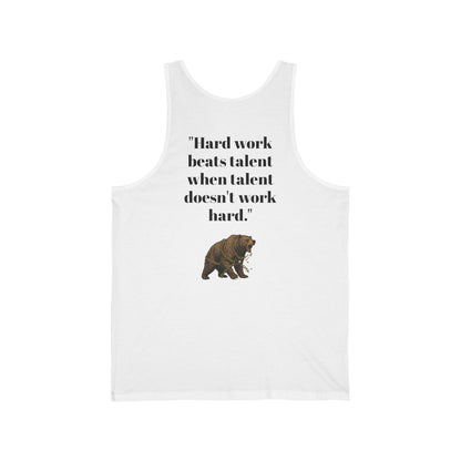 Determined Spirit Cotton Tank: Breathe, Run, Conquer - InspireWithPurpose