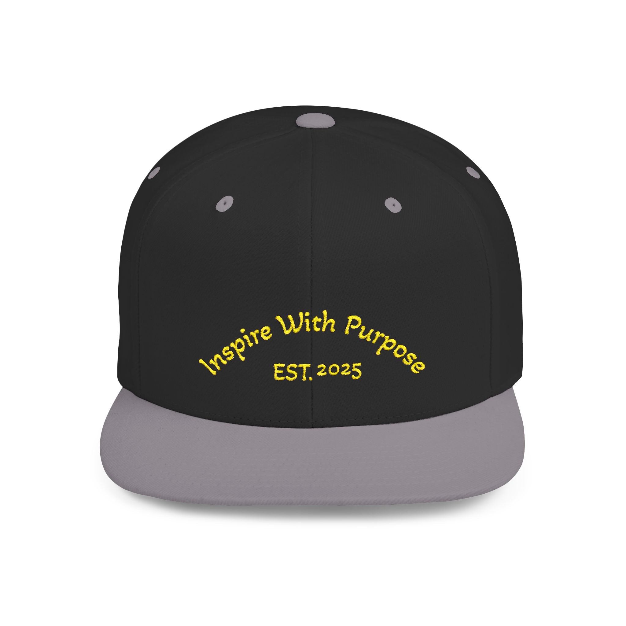Flat Bill Snapback Hat — 