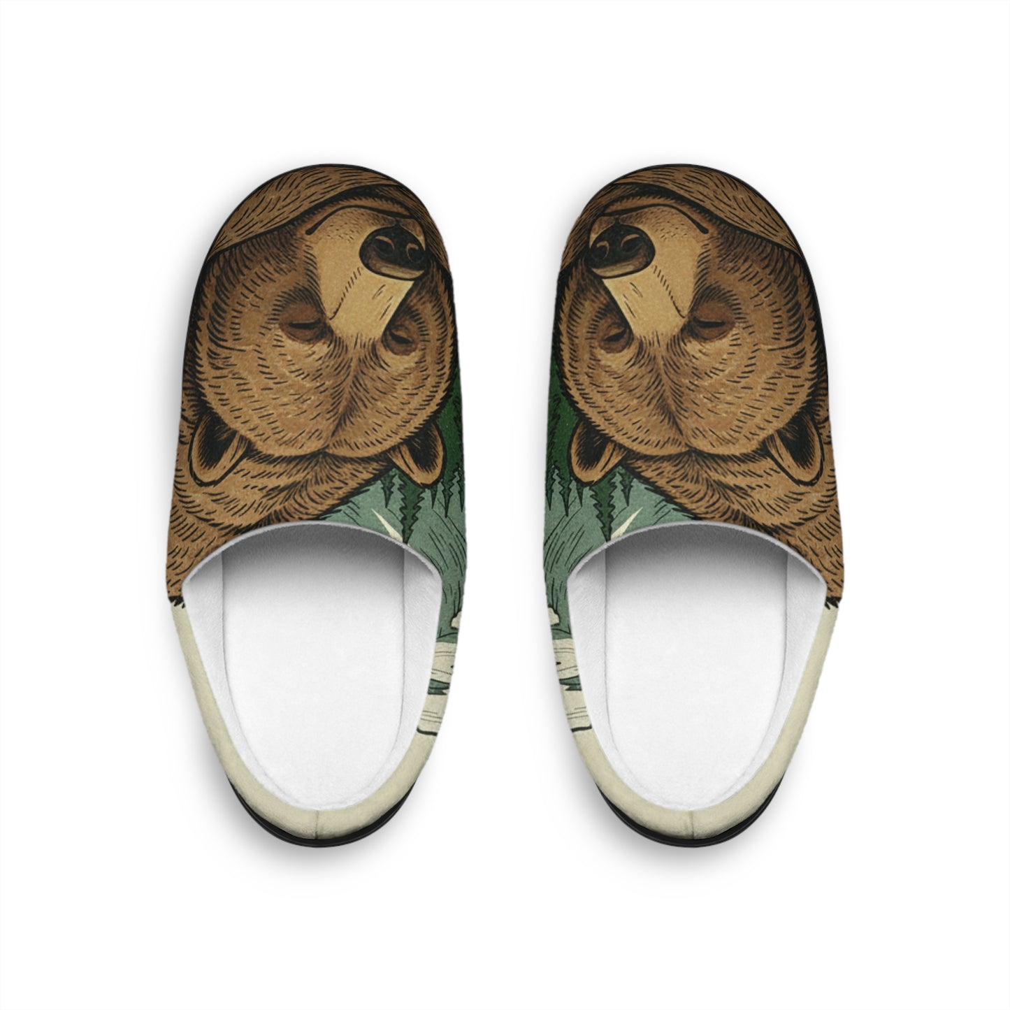 CozyBear Flannel Fleece Non-Slip Cabin Slippers - InspireWithPurpose