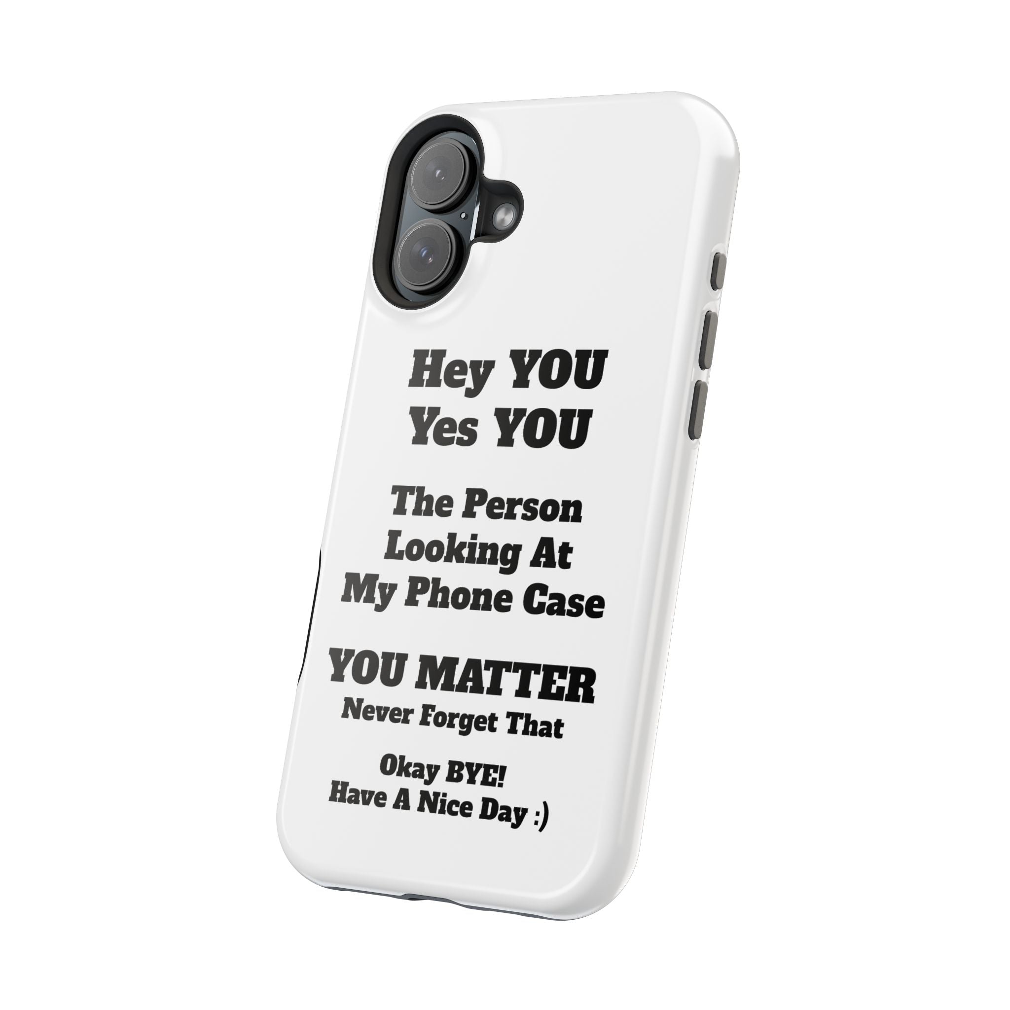 Affirmation iPhone Case — 'You Matter' Motivational Impact-Resistant Case
