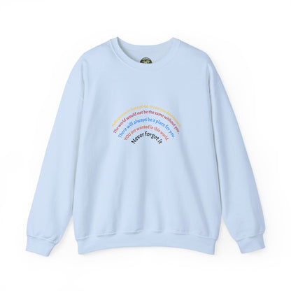 Affirmation Crewneck Sweatshirt — Hello Person Infront of me - InspireWithPurpose