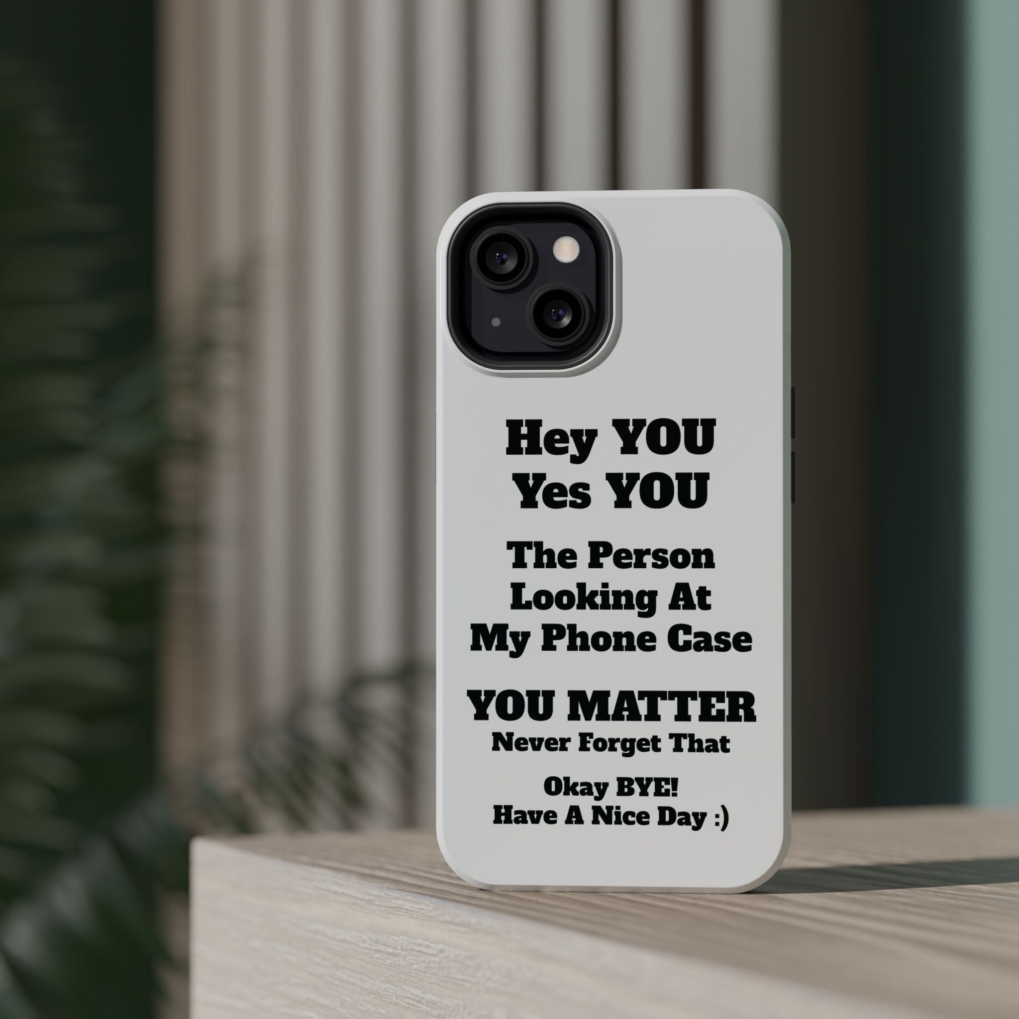 Affirmation iPhone Case — 'You Matter' Motivational Impact-Resistant Case