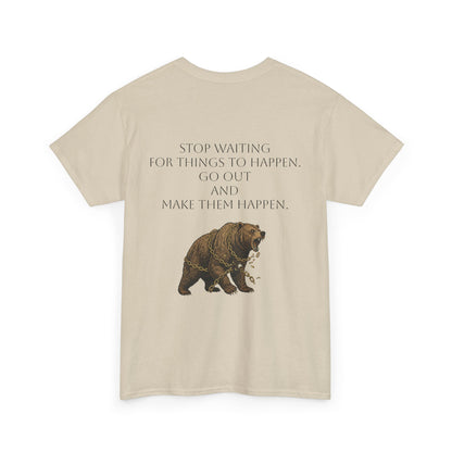Purposeful Adventure Bear Tee - Vintage Inspired Cotton Comfort - InspireWithPurpose