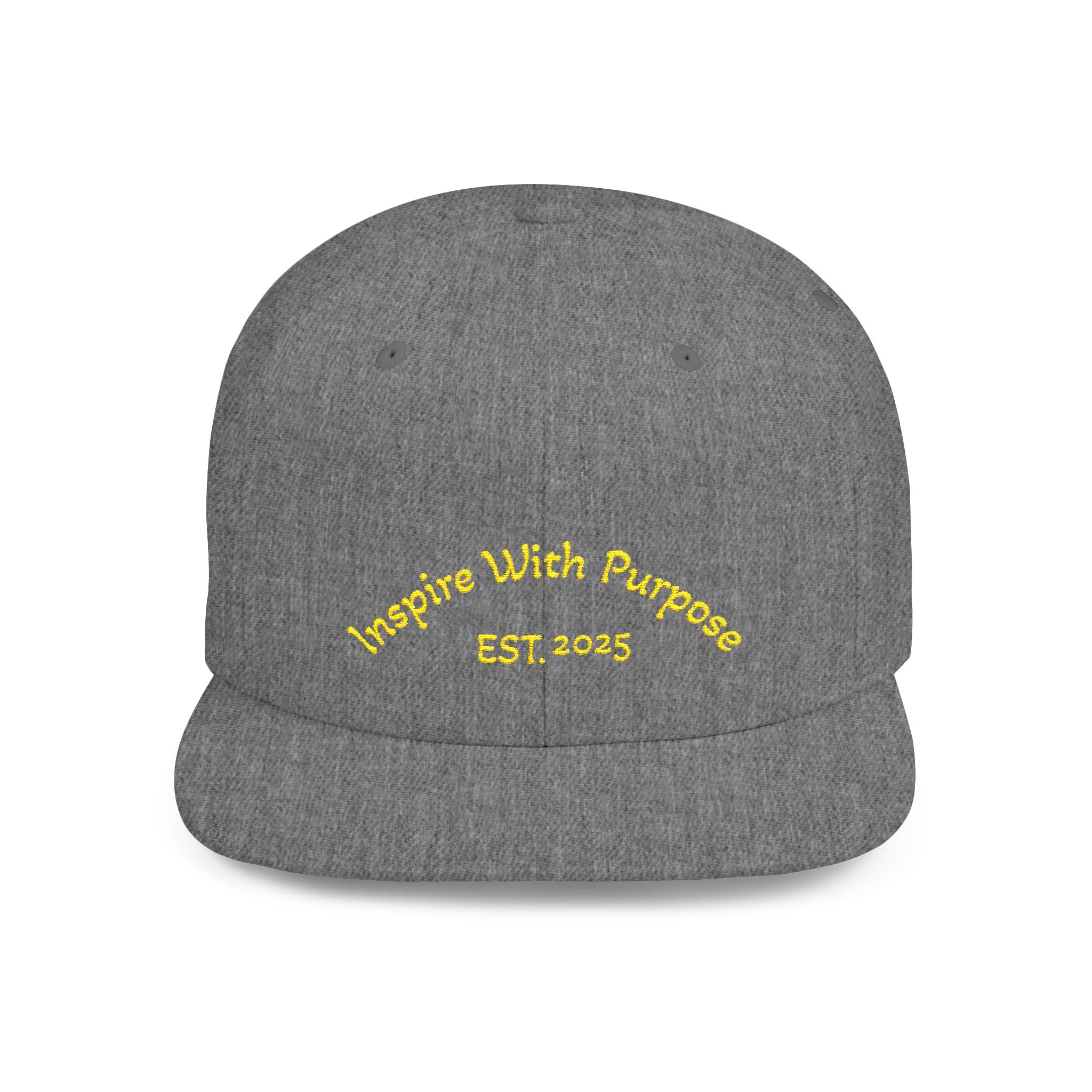 Flat Bill Snapback Hat — 