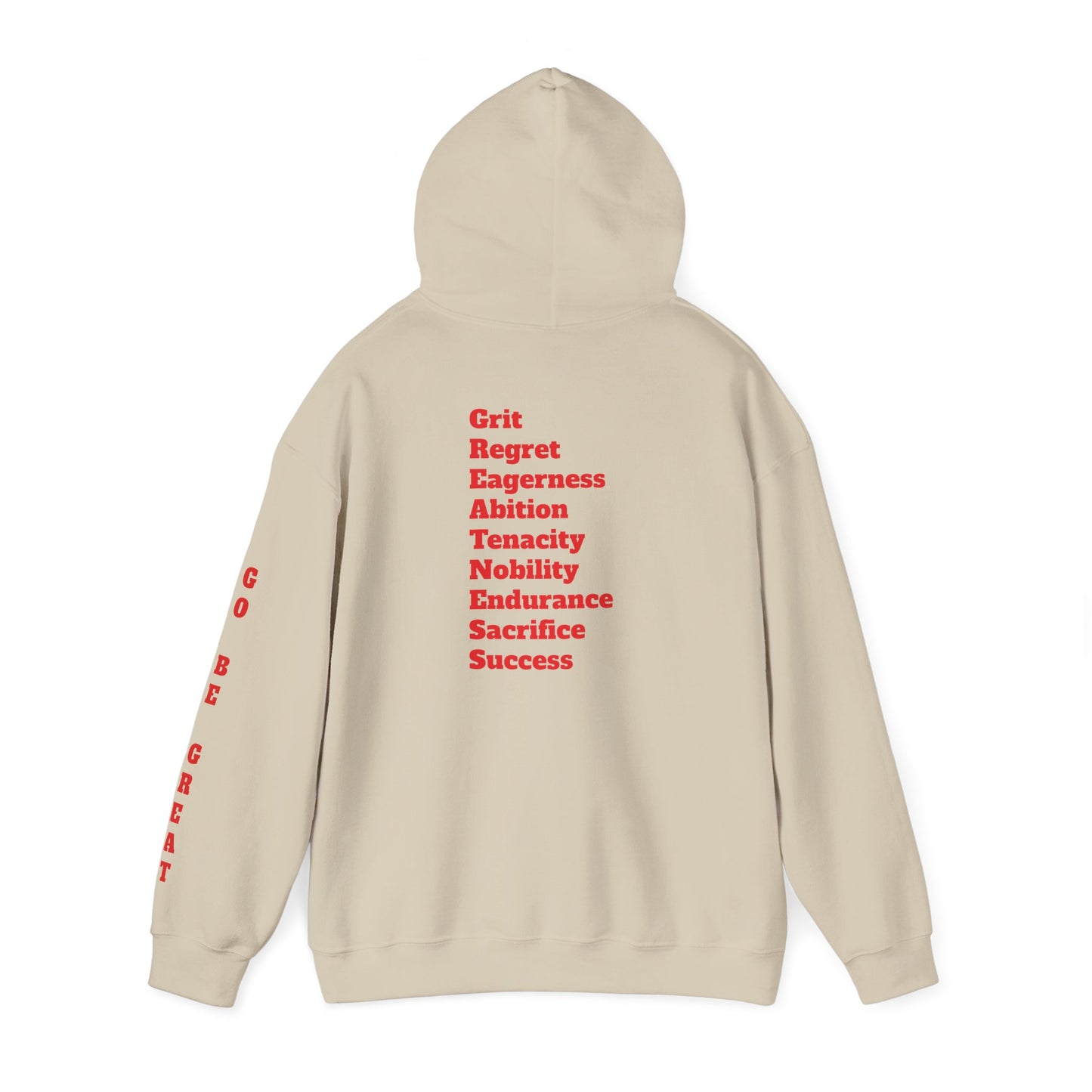 GREATNESS Heavyweight Motivational Hoodie with Engraved Mantra - InspireWithPurpose