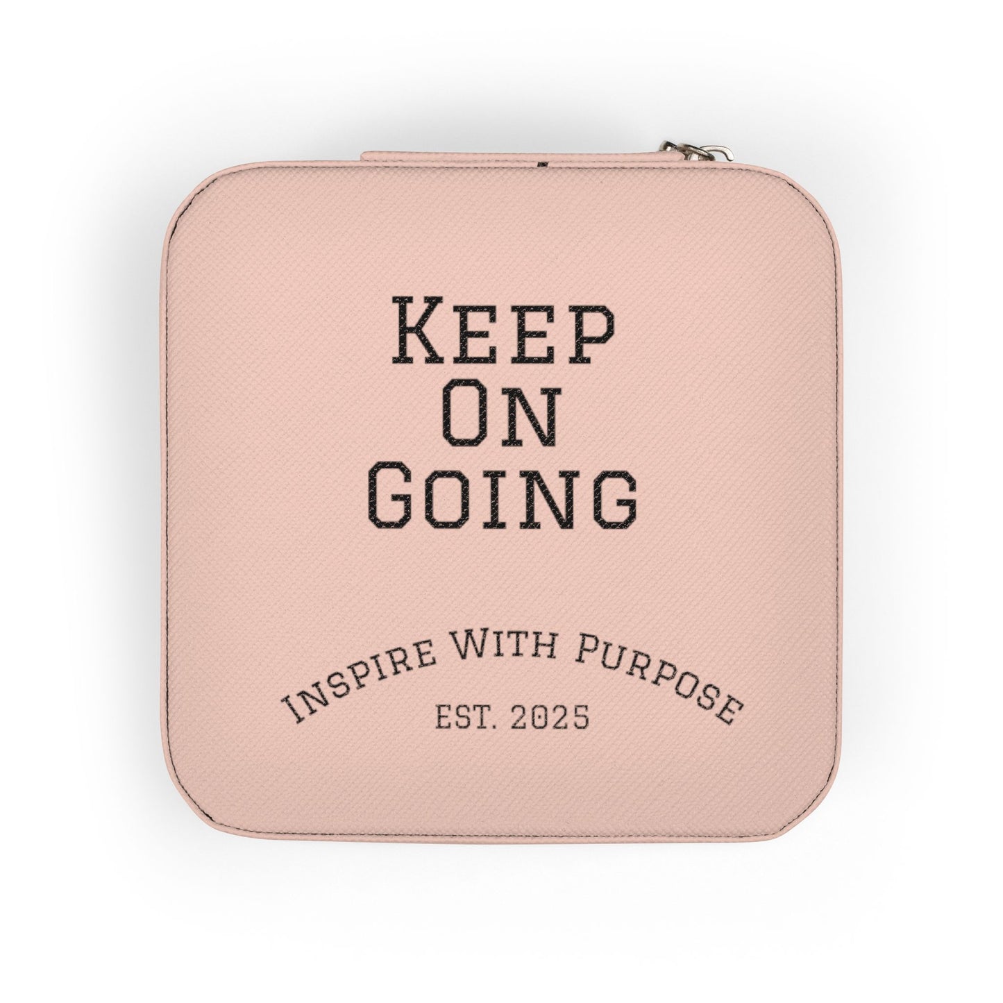 Keep On Going Jewelry Travel Case — Compact Pink Ring & Earring Organizer - InspireWithPurpose