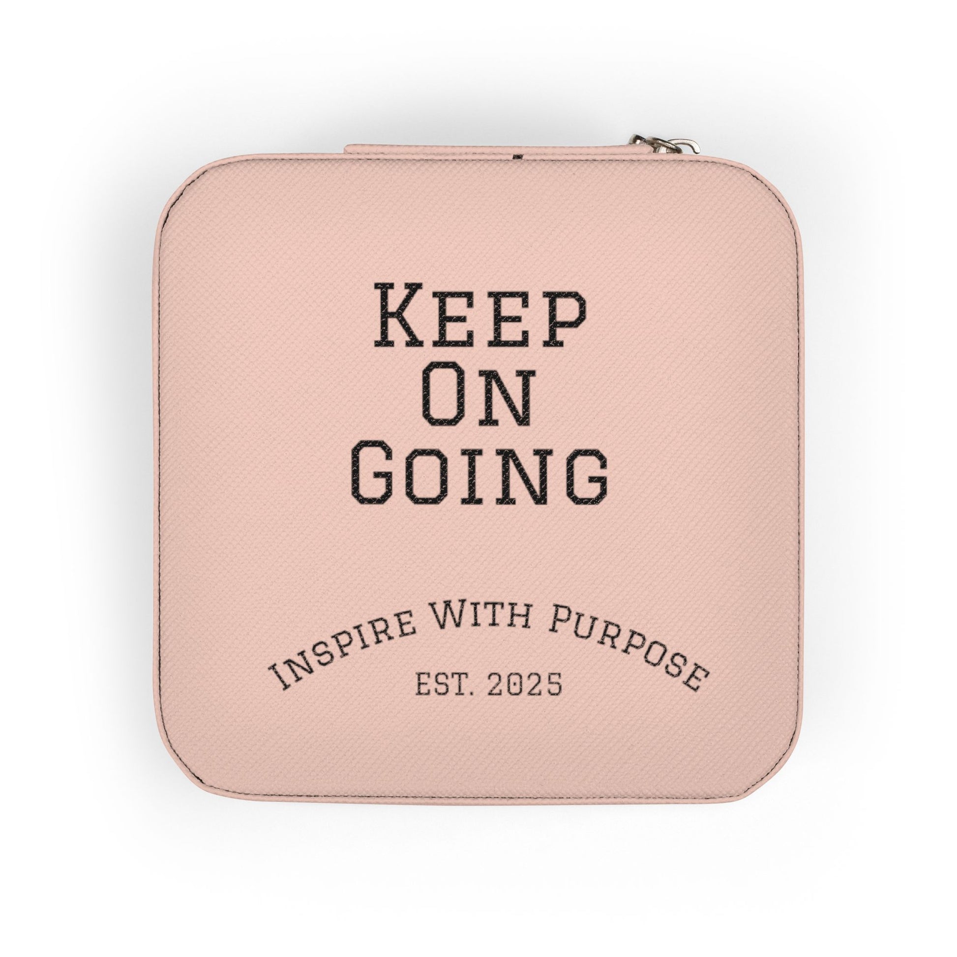 Keep On Going Jewelry Travel Case — Compact Pink Ring & Earring Organizer - InspireWithPurpose