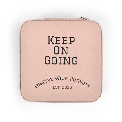 Keep On Going Jewelry Travel Case — Compact Pink Ring & Earring Organizer - InspireWithPurpose