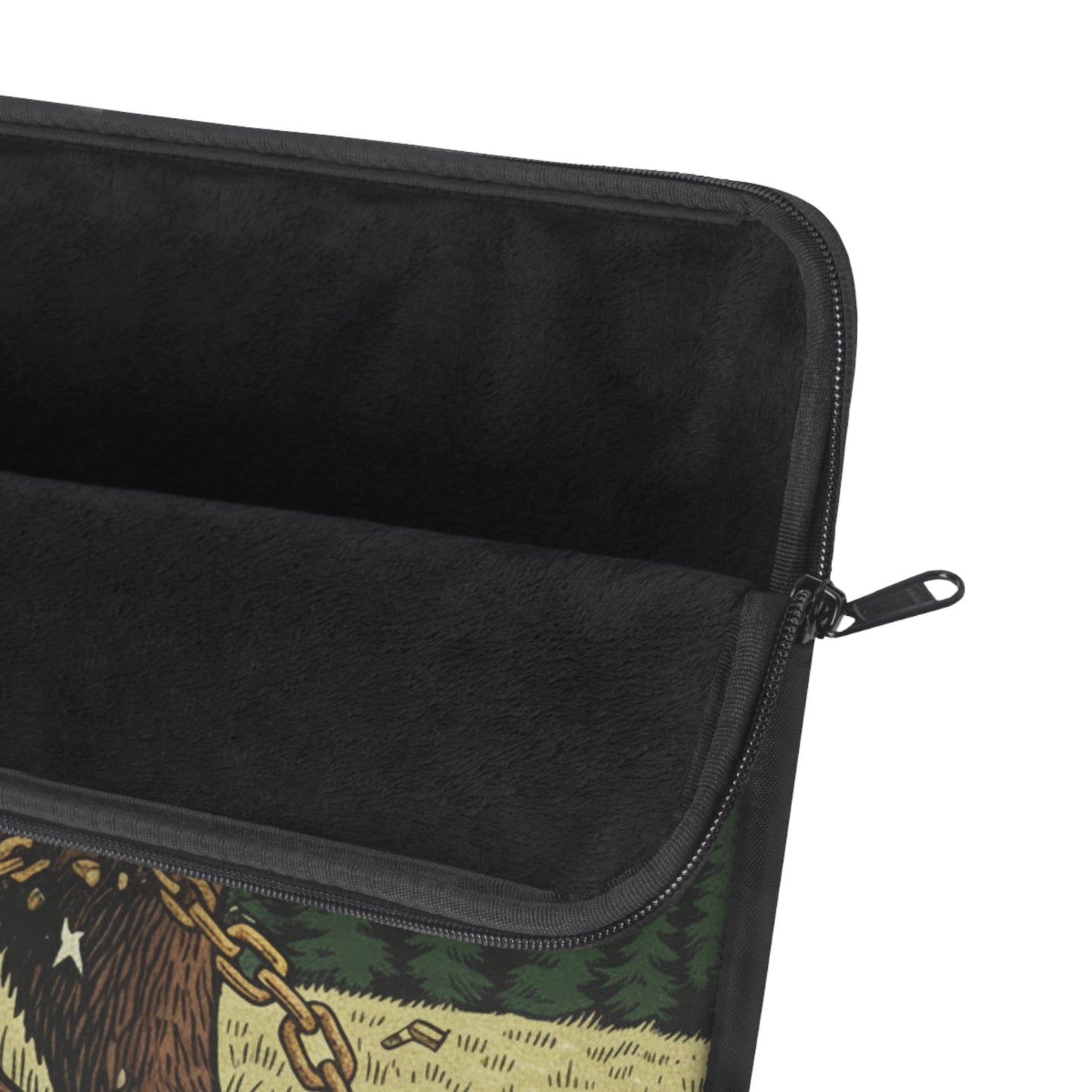 Motivation Laptop Sleeve — Roaring Bear Vintage Mountain Wildlife Design - InspireWithPurpose