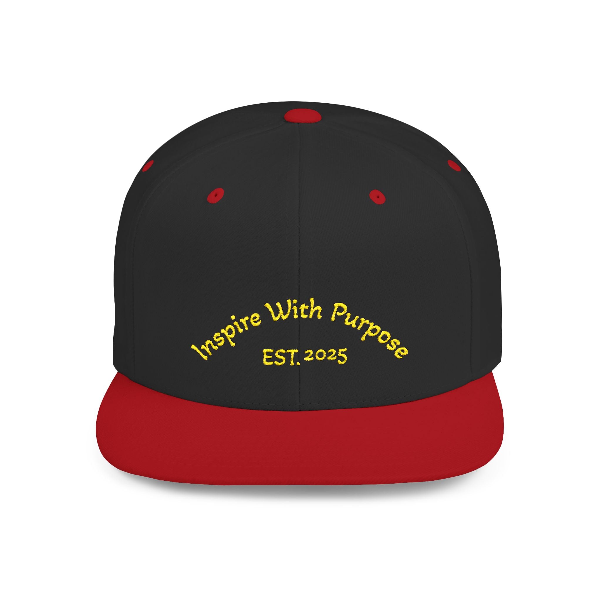 Flat Bill Snapback Hat — 