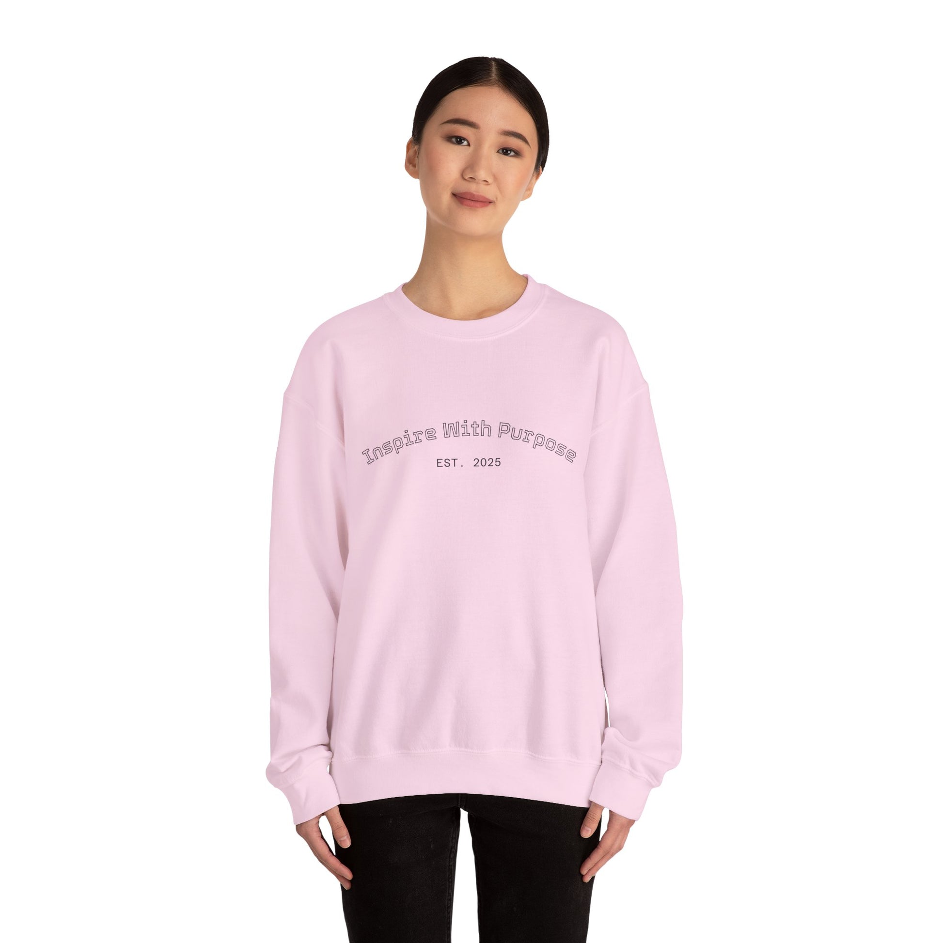 Crewneck Sweatshirt — “I Will Do It By Any Means Necessary” Motivational Back Print