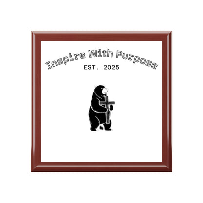 Personalized Glossy Jewelry Box with Felt Lining & 90° Hinges - InspireWithPurpose