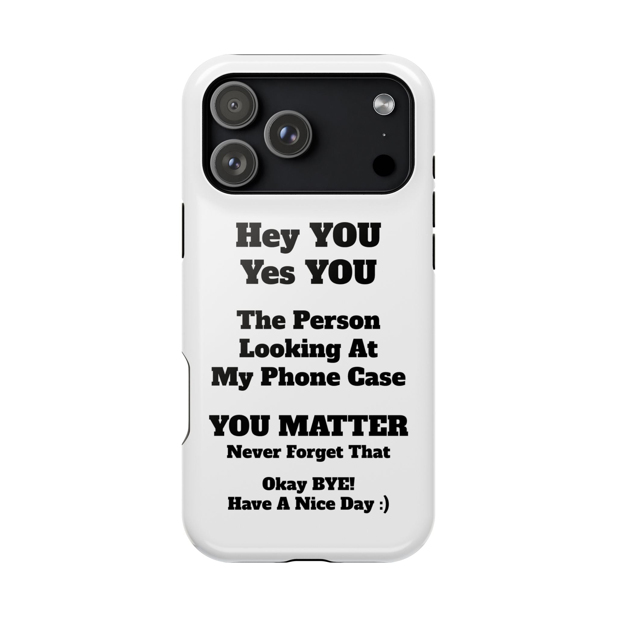 Affirmation iPhone Case — 'You Matter' Motivational Impact-Resistant Case