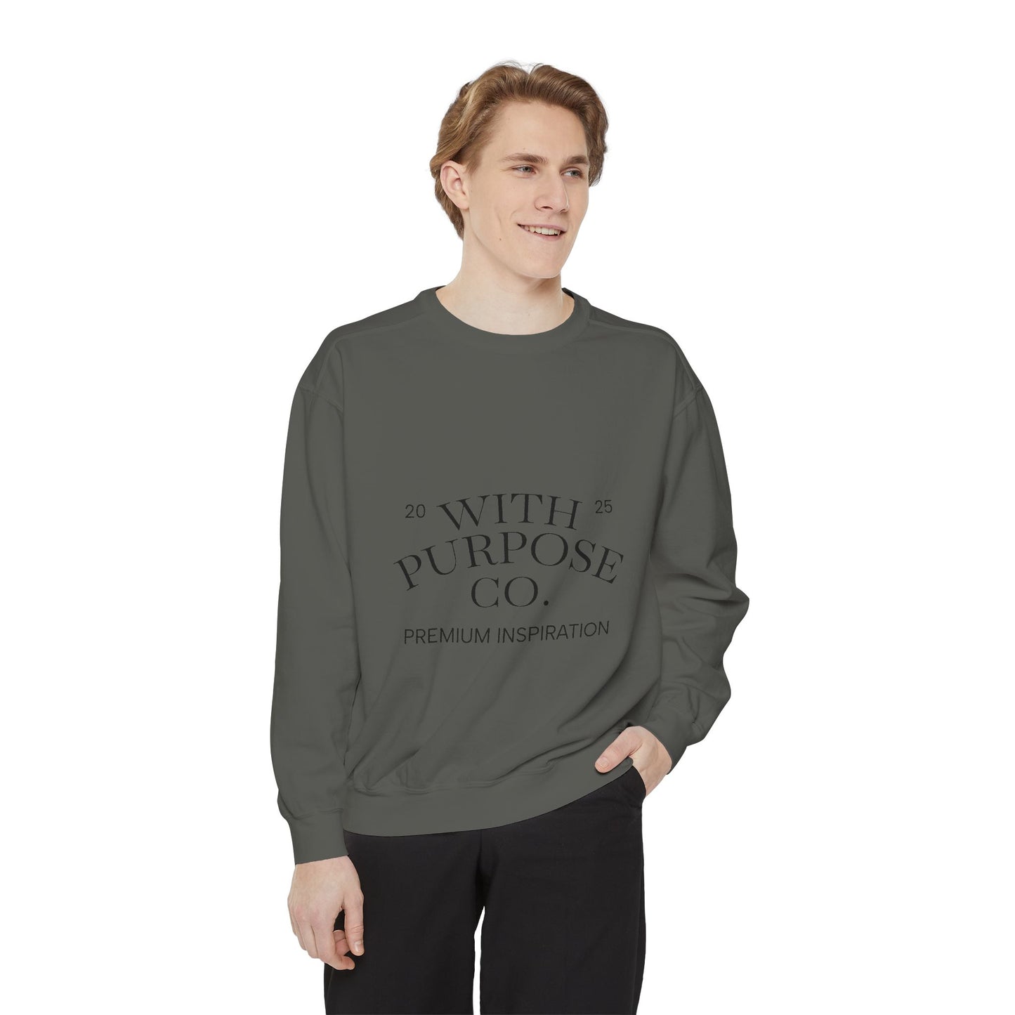 Embroidered Luxe Comfort Cotton-Blend Sweatshirt - InspireWithPurpose