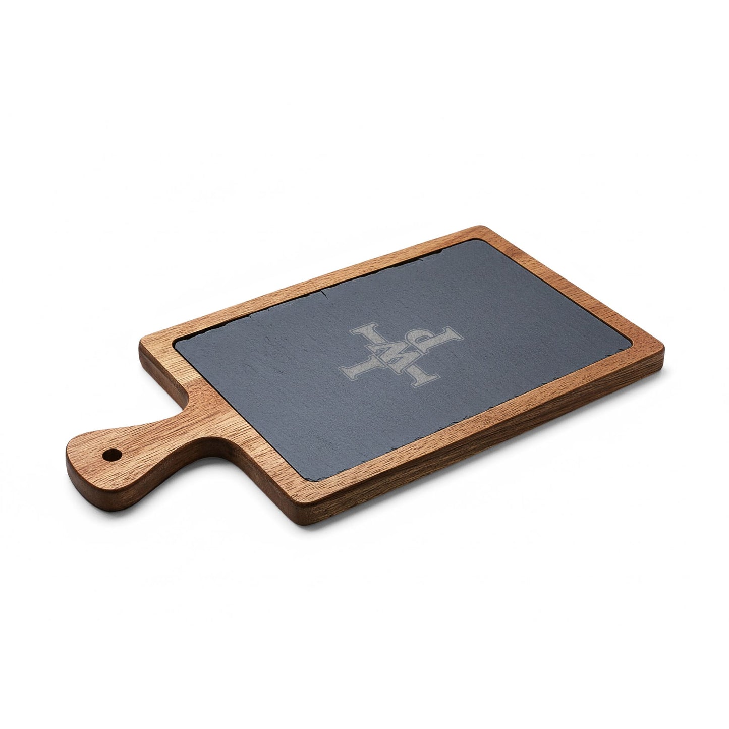 Engravable Acacia & Slate Cheese Board Set with Knives - InspireWithPurpose